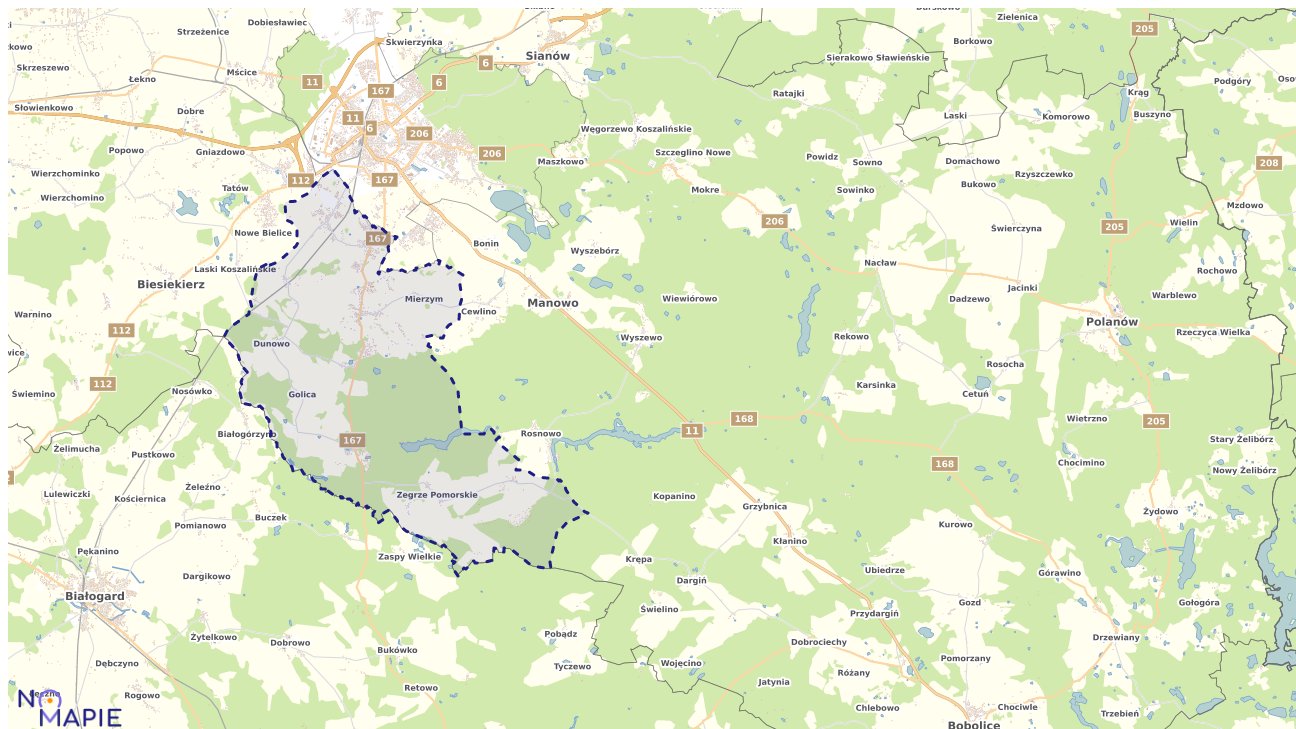 Mapa Geoportal Świeszyno